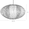 Vintiquewise Handmade Modern Round Bamboo Wicker Rattan Lamp Hanging Light Fixture, Medium QI004236.M - alternate 2